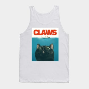 Claws Cat - Jaws Parody T Tank Top